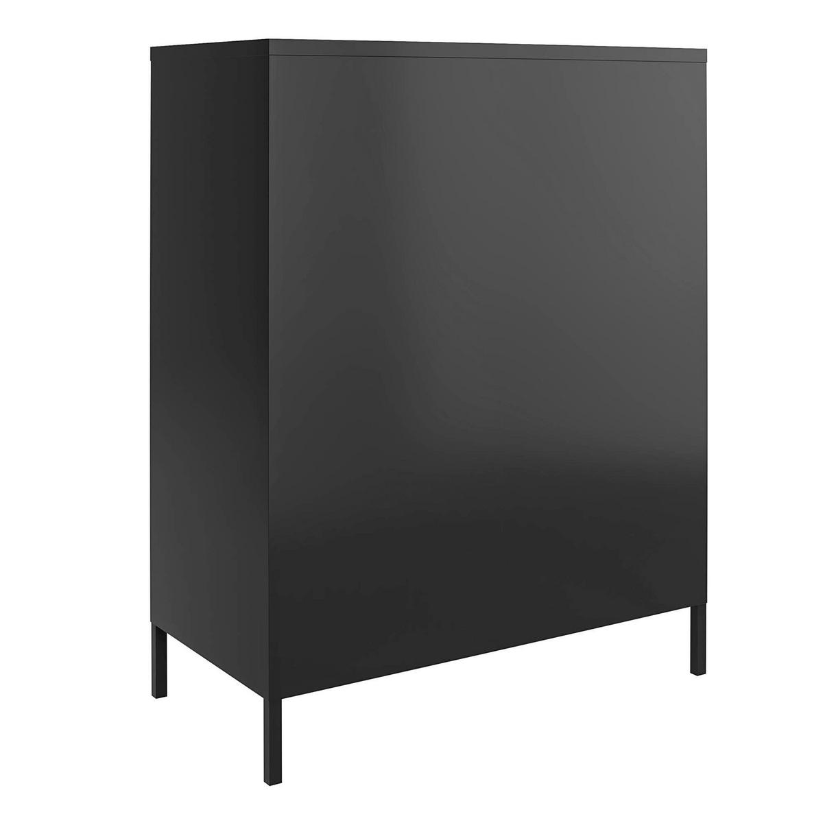 SIDEBOARD Mission District  in 40/102/80 cm  - Schwarz, Design, Metall (40/102/80cm) - MID.YOU