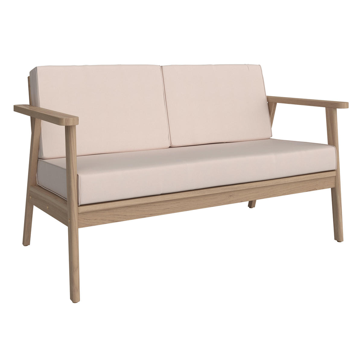 GARTENSET  - Beige/Teakfarben, MODERN, Holz/Textil (130/72/90/75/75/38/71/71/55cm) - Ambia Garden