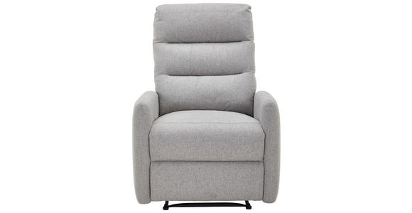 FERNSEHSESSEL Webstoff Hellgrau - Hellgrau/Schwarz, Design, Kunststoff/Textil (78/105/94cm) - Carryhome