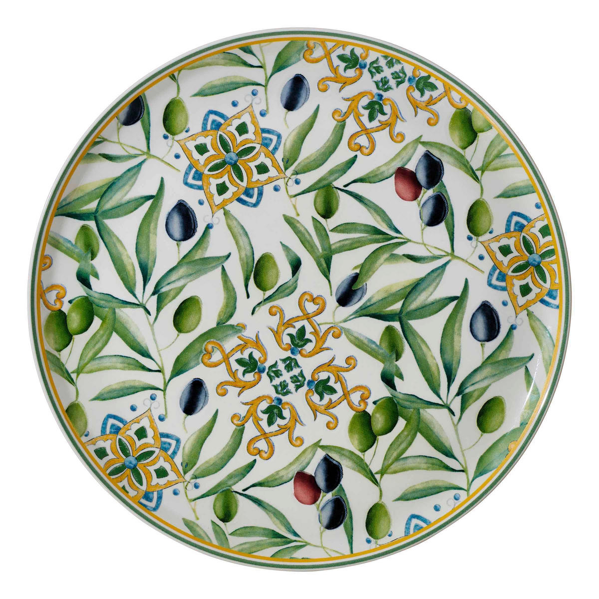 PIZZATALLRIK 31,5 cm  - olivgrön/grön, Lifestyle, keramik (31,5cm) - Ritzenhoff Breker