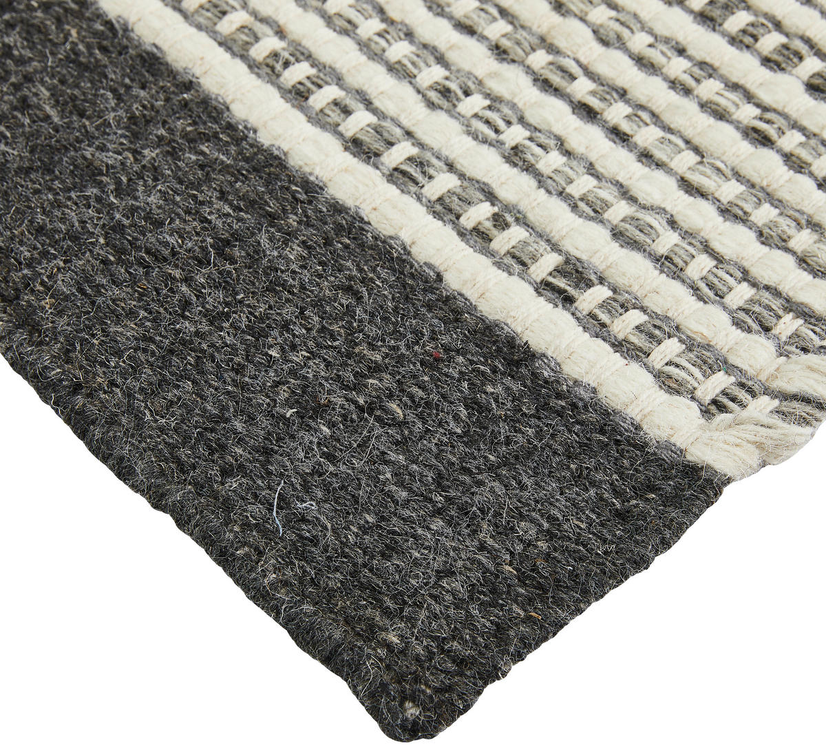 Wollteppich, 160/230 cm, antracitová - antracitová, Natur, textil (160/230cm) - Linea Natura