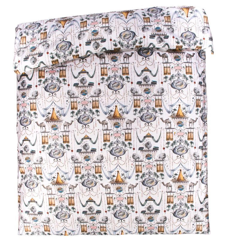 BETTDECKENBEZUG Centuries Satin 135/200 cm  - Multicolor/Weiß, Trend, Textil (135/200cm) - Zoeppritz