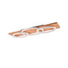 LED-DECKENLEUCHTE    97/33/10 cm  - Weiss/Braun, Basics, Holz/Metall (97/33/10cm) - Trio Leuchten