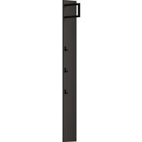 GARDEROBENPANEEL 20/165/26 cm  - Anthrazit/Schwarz, Design, Holzwerkstoff/Metall (20/165/26cm) - Dieter Knoll