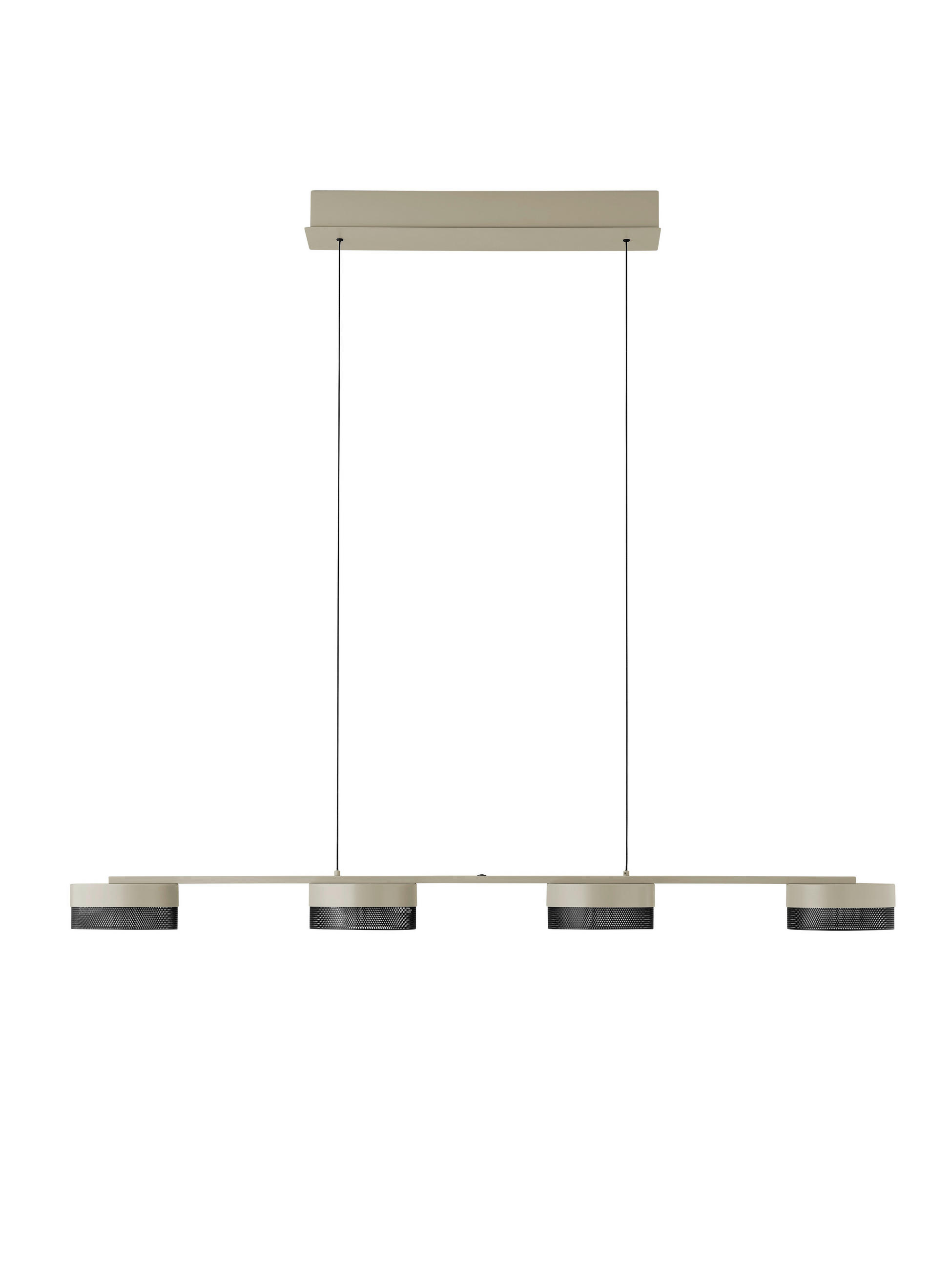 LED-HÄNGELEUCHTE 110/11,5/150 cm  - Greige, Design, Metall (110/11,5/150cm) - Hell