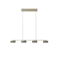 LED-HÄNGELEUCHTE MESH 110/11,5/150 cm   - Greige, MODERN, Metall (110/11,5/150cm) - Hell