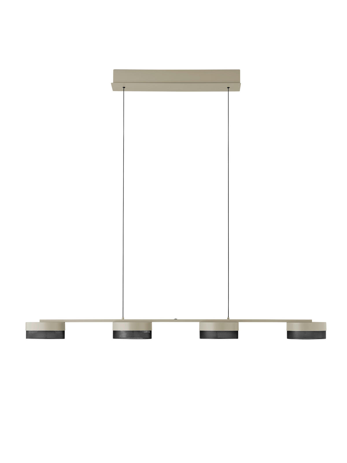 LED-HÄNGELEUCHTE MESH 110/11,5/150 cm   - Greige, MODERN, Metall (110/11,5/150cm) - Hell