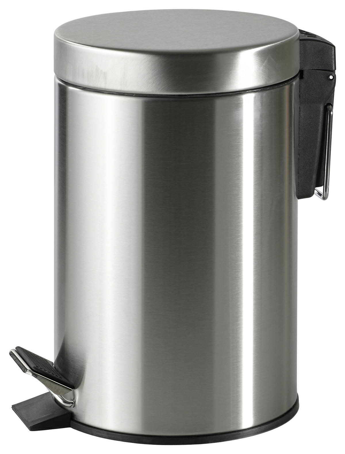 KOSMETIKEIMER MONACO 3 L  - Edelstahlfarben/Schwarz, Basics, Kunststoff/Metall (17/26cm) - Kela