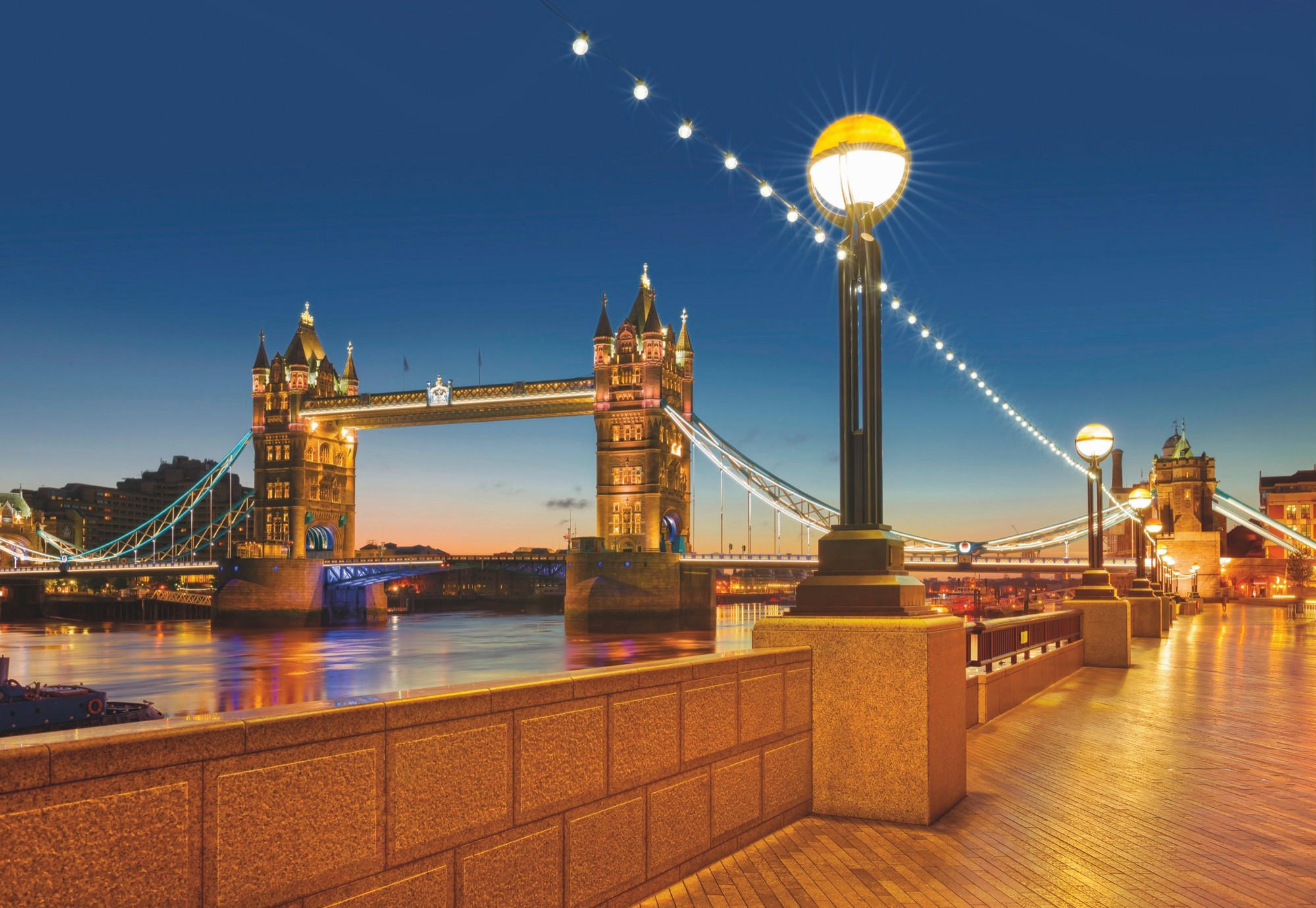 FOTOTAPETE Tower Bridge  - Multicolor, LIFESTYLE, Papier (368/254cm) - Komar