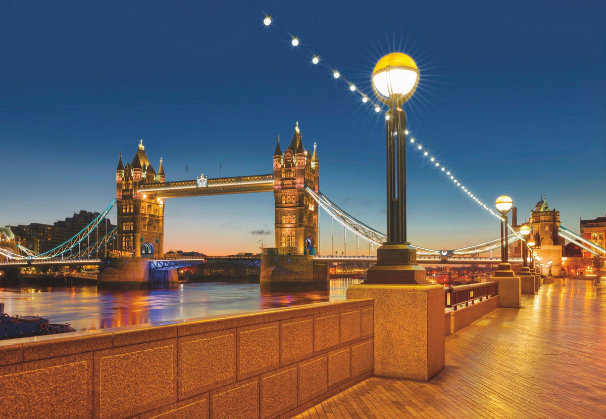 FOTOTAPETE Tower Bridge  - Multicolor, LIFESTYLE, Papier (368/254cm) - Komar