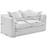 ZWEISITZER-SOFA Webstoff Beige - Beige/Schwarz, Design, Kunststoff/Textil (180/80-95/92cm) - Ambia Home