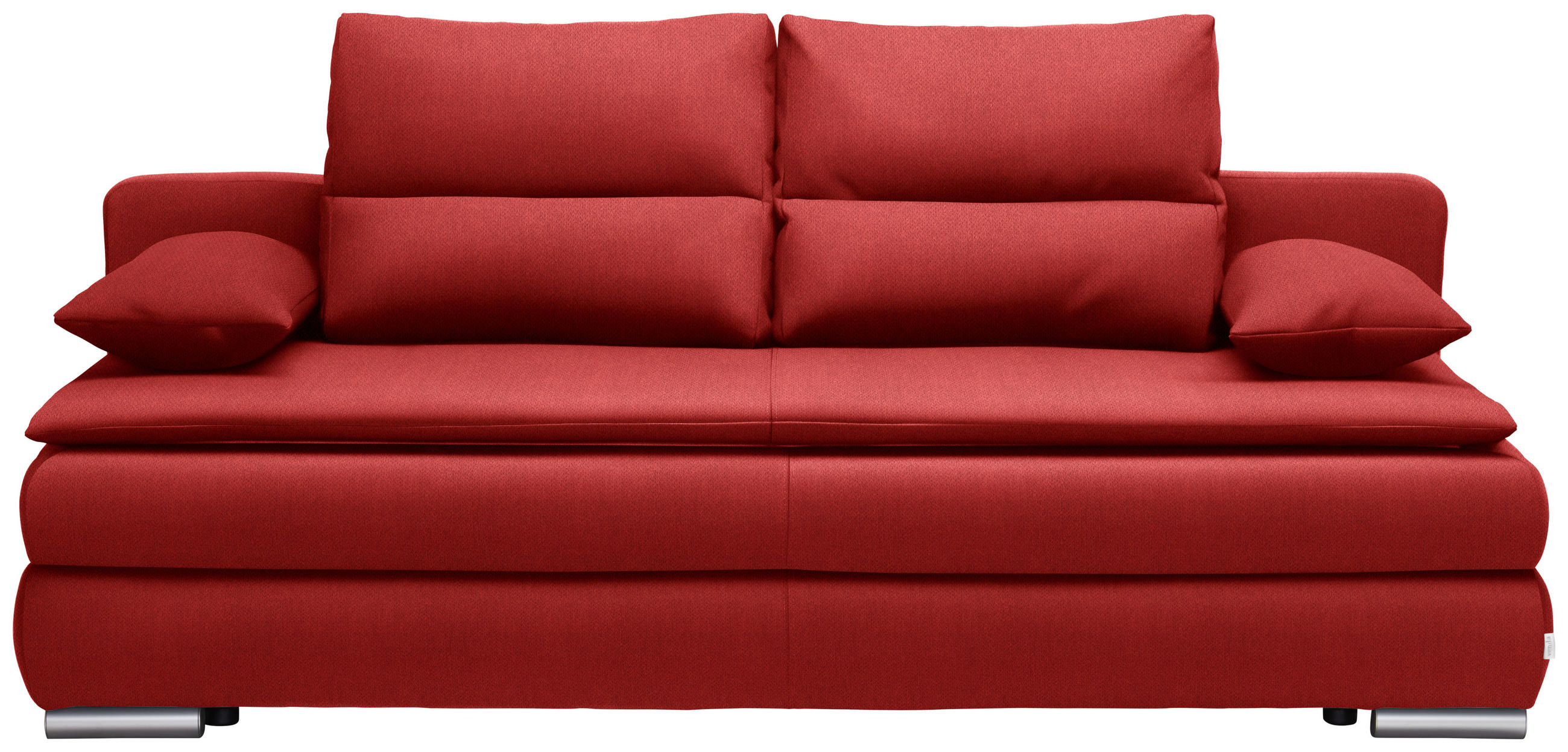 Schlafsofa in Textil Rot