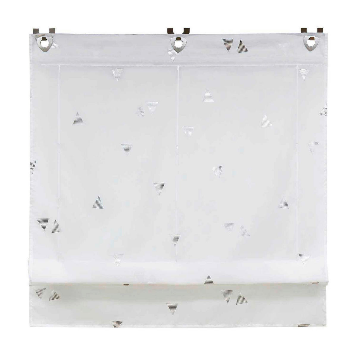 FALTROLLO  transparent  80/130 cm    - Silberfarben/Weiß, Basics, Textil (80/130cm) - Joyswahl