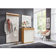 GARDEROBE 3-teilig  in 180/195/37 cm  - Eichefarben/Weiß, Design, Holz/Holzwerkstoff (180/195/37cm) - Novel