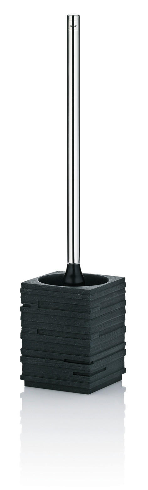 WC-BÜRSTENGARNITUR in Kunststoff  Kunststoff   - Schwarz, Basics, Kunststoff (9,5/9,5/44,5cm) - Kela