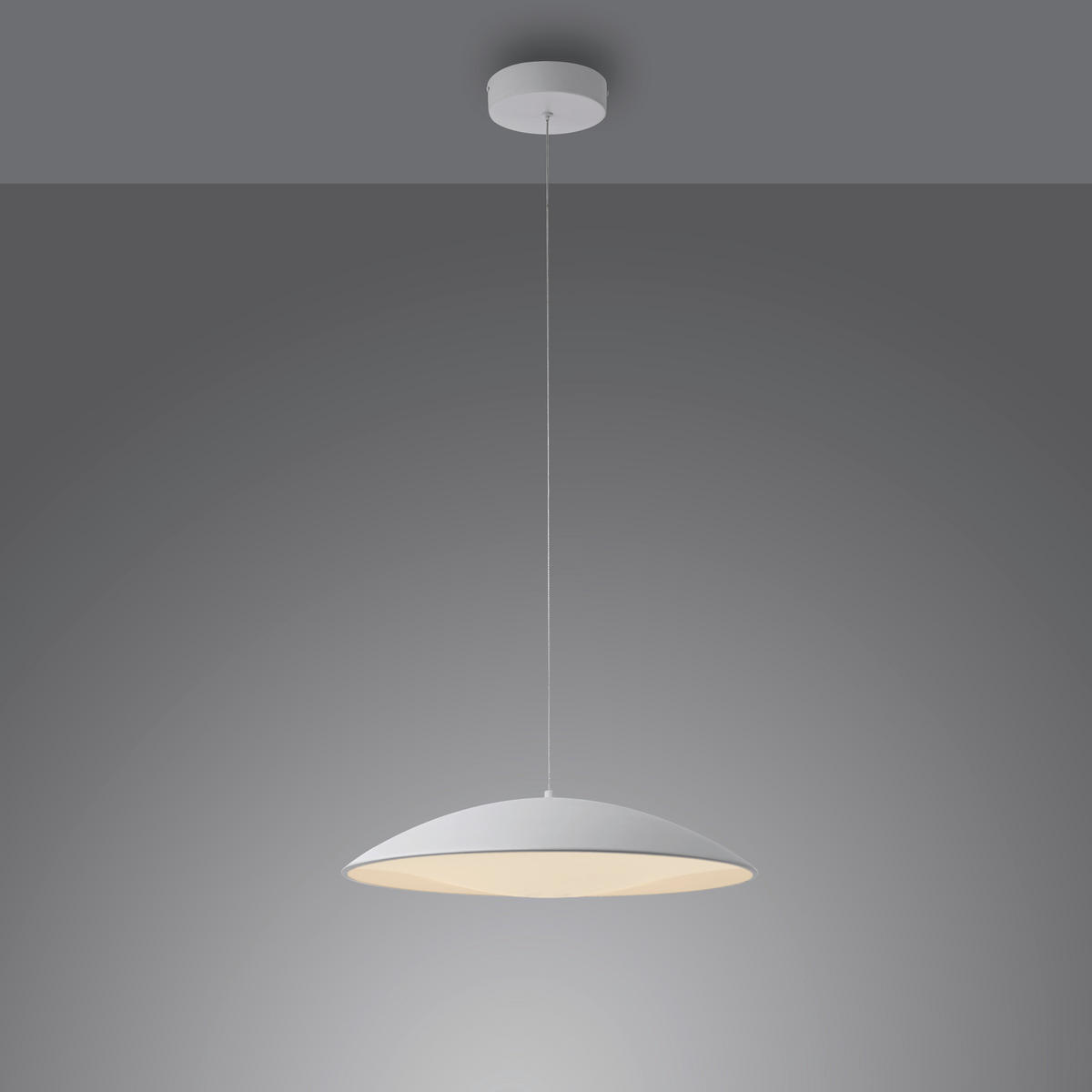 LED-PENDELLEUCHTE SW LENTE 50/50/180 cm   - Weiß, KONVENTIONELL, Kunststoff/Metall (50/50/180cm) - Schöner Wohnen