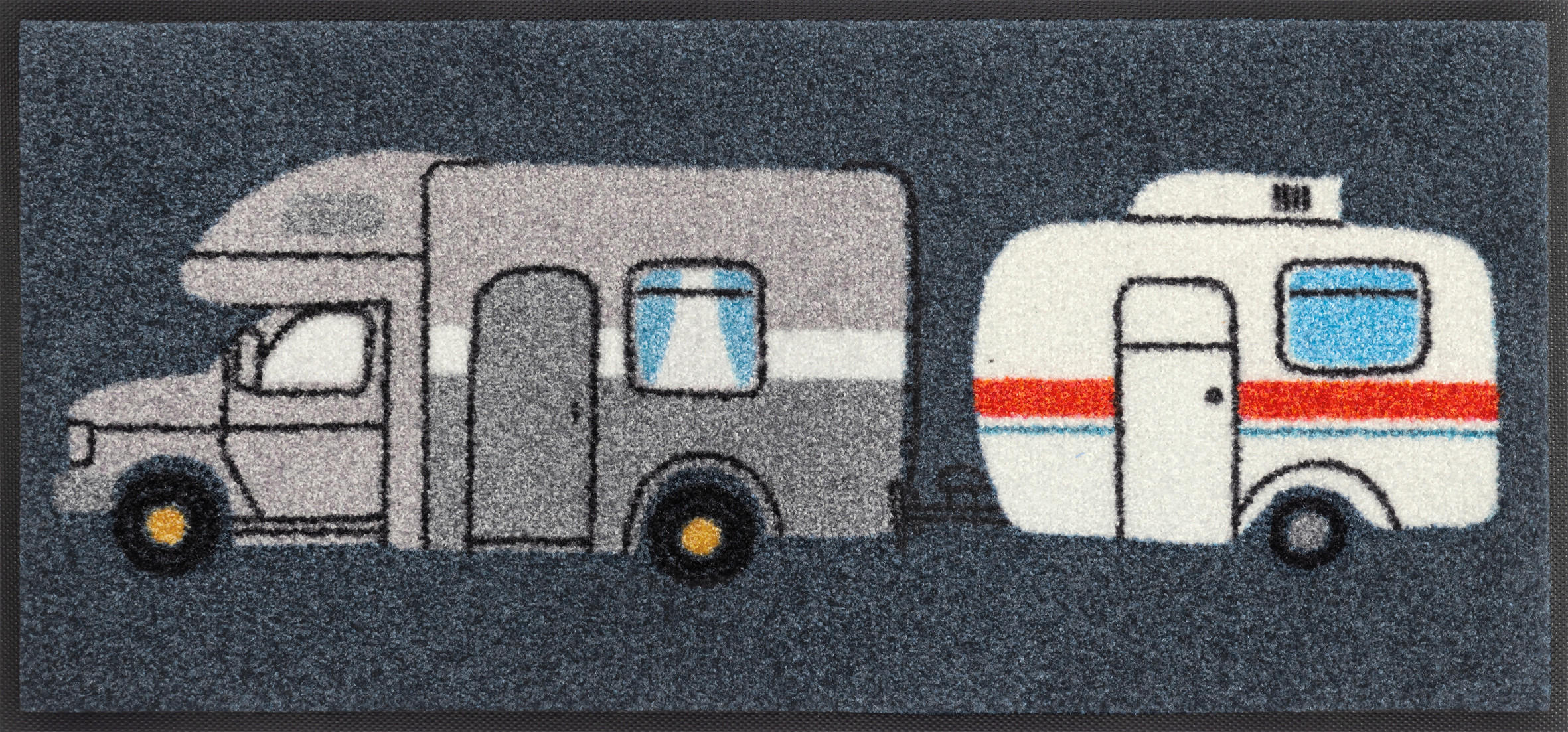 BĚHOUN, 35/75 cm, šedá - šedá, Design, textil/plast (35/75cm) - wash+dry