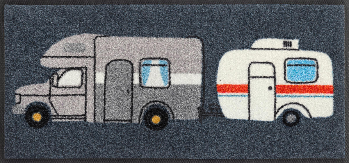 BĚHOUN, 35/75 cm, šedá - šedá, Design, textil/plast (35/75cm) - wash+dry