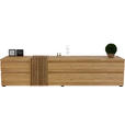 LOWBOARD  248,8/55,3/44 cm 2 Schublade(n) Beimöbel erhältlich, stehend  - Eichefarben, Natur, Holz (248,8/55,3/44cm) - Linea Natura