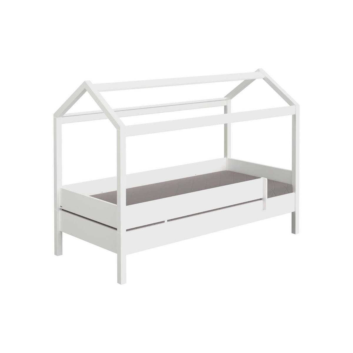 HAUSBETT Absturzsicherung  - Weiß, Design, Holz (210,4/100,0/155,0cm) - Paidi