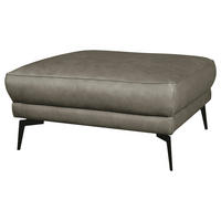 TABURE koža  siva        - siva/crna, Design, koža/metal (96/45/80cm) - Livetastic