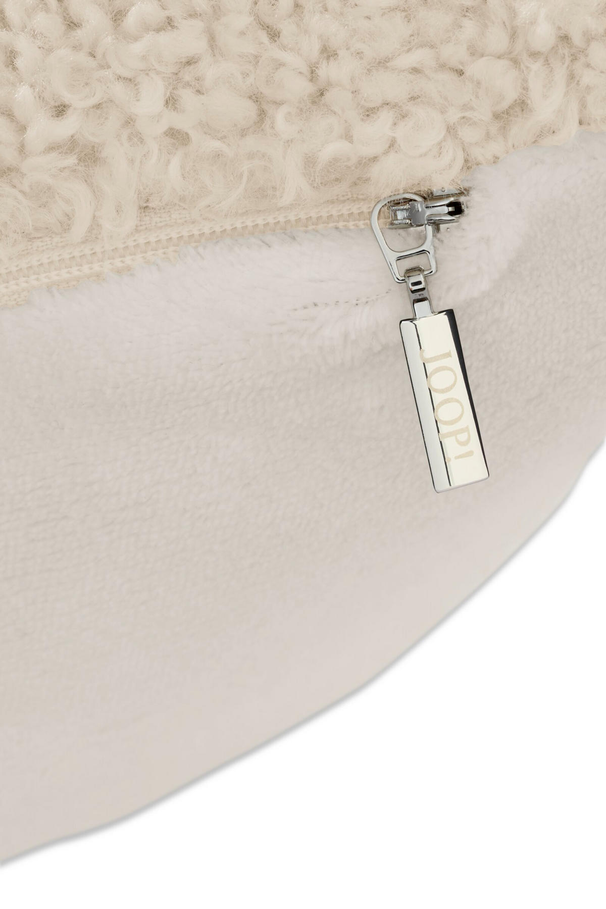 KISSENBEZUG CURLY 50/50 cm  - Creme/Weiß, Basics, Textil (50/50cm) - Joop!