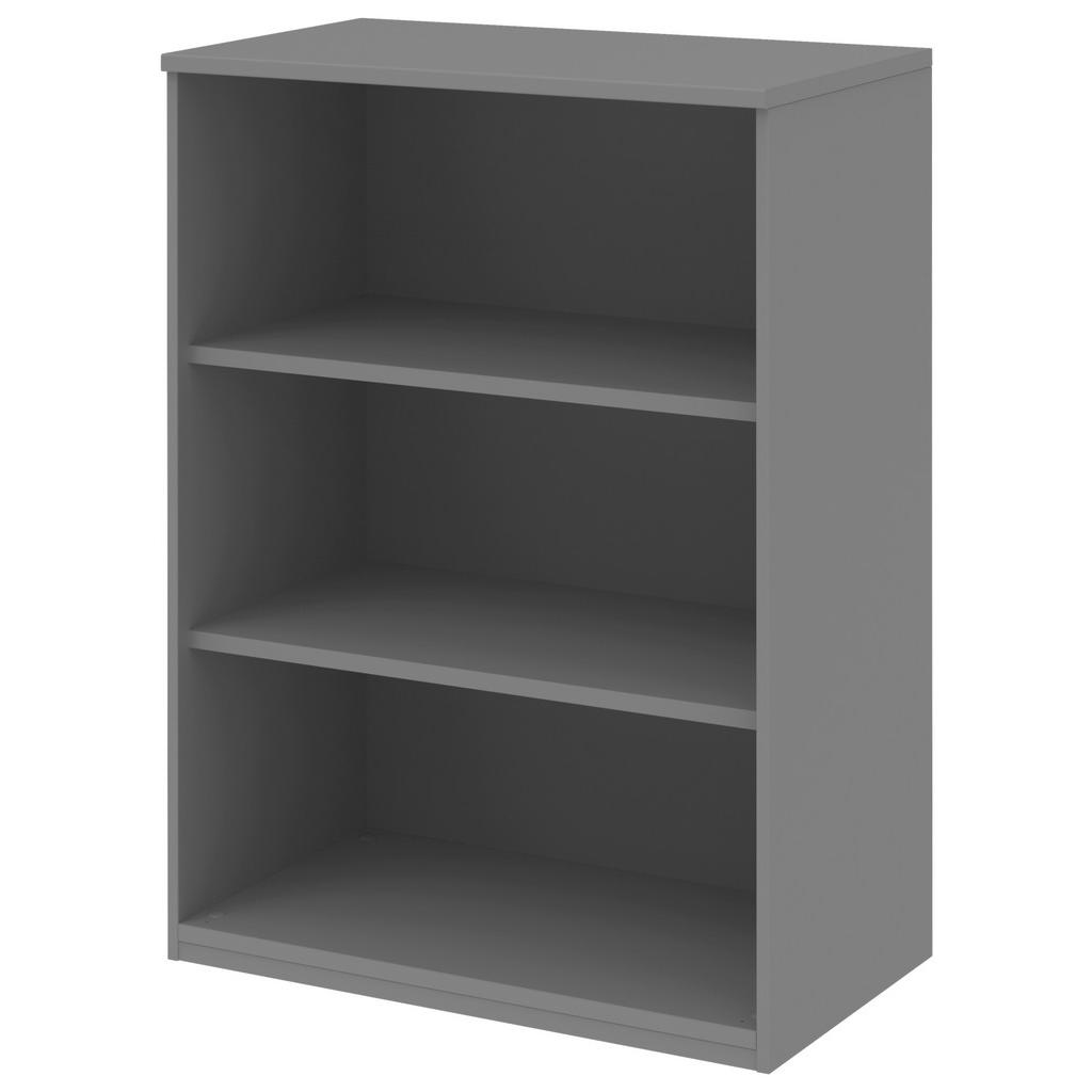 Thumbnail - Moderano Aktenregal, Grau, Holzwerkstoff, 2 Fächer, 80x111.7x43 cm, Made in Germany, Typenauswahl, in verschiedenen Größ...