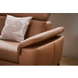 ECKSOFA in Echtleder Braun  239/271 cm  - Schwarz/Braun, Design, Leder/Metall (239/271cm) - Cantus