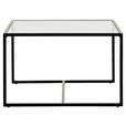 COUCHTISCH in Metall, Glas 100/60/36 cm  - Schwarz, Design, Glas/Metall (100/60/36cm) - Novel