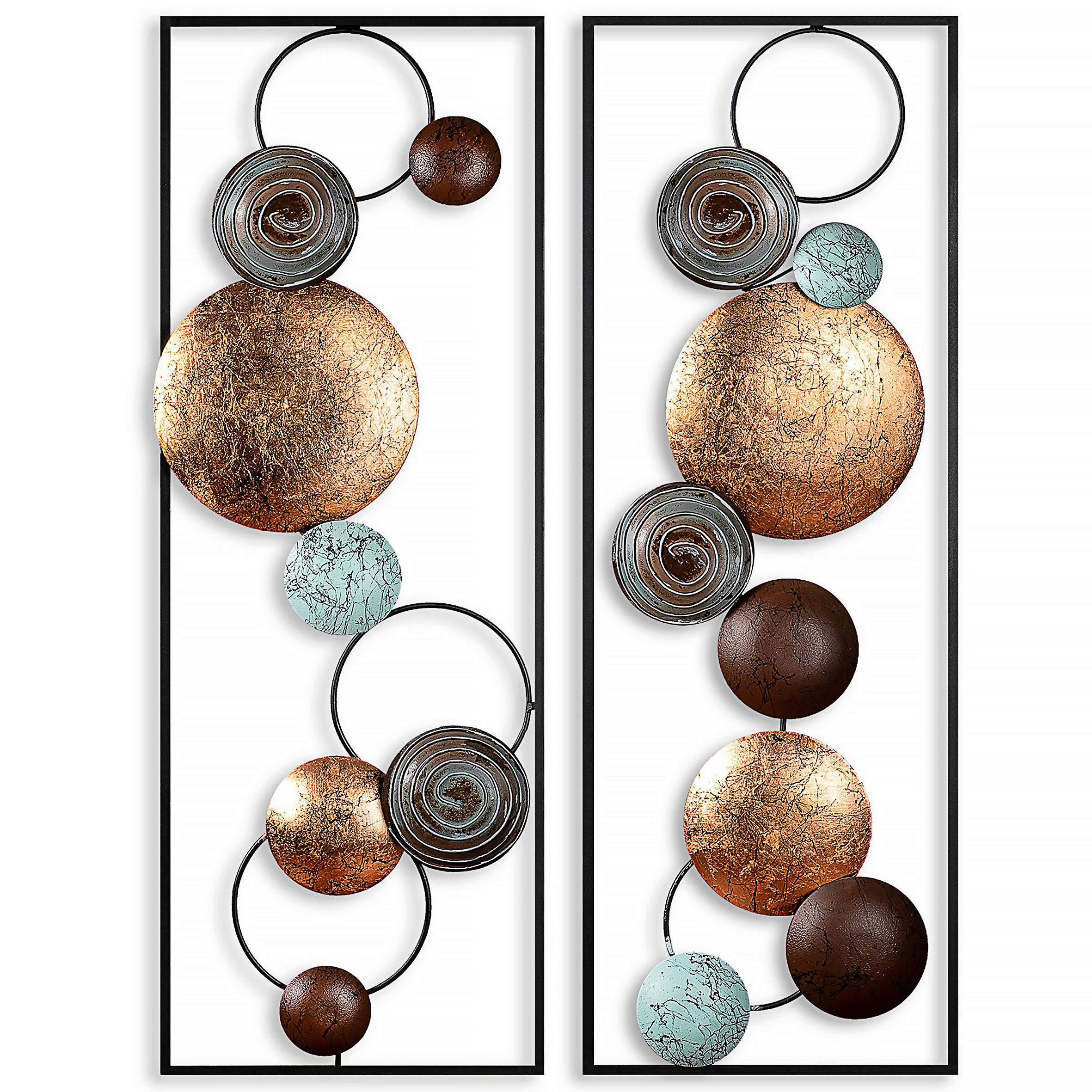 METALLBILD  - Multicolor, Basics, Metall (92/32cm)