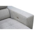 ECKSOFA in Chenille Beige  - Chromfarben/Beige, Design, Textil (207/301cm) - Xora