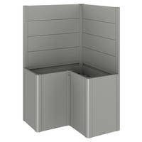 SICHTSCHUTZ ohne Hochbeet - Grau, Basics, Metall (102/91/102cm) - Biohort