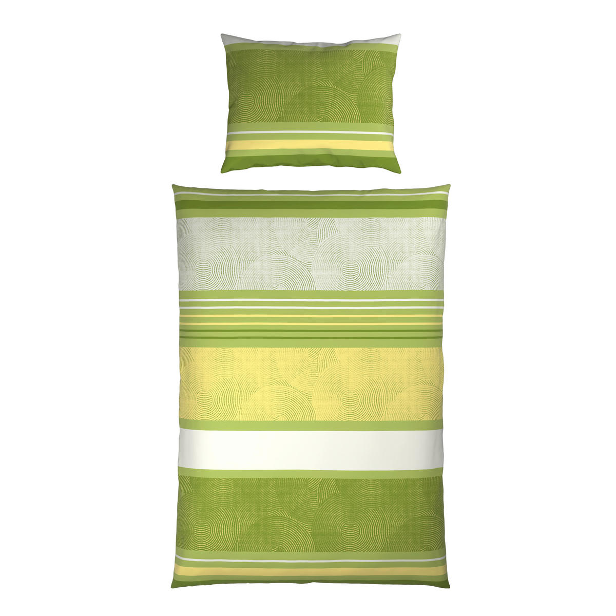 BETTWÄSCHE CUBY Satin 140/200 cm  - Grün, KONVENTIONELL, Textil (140/200cm) - Esposa