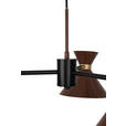 HÄNGELEUCHTE 64,5/132,5 cm  - Walnussfarben, Trend, Metall (64,5/132,5cm) - Novel