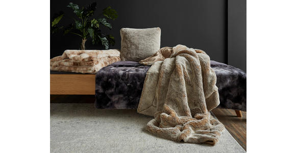 FELLDECKE BÄR 150/200 cm  - Beige, Design, Textil (150/200cm) - Novel