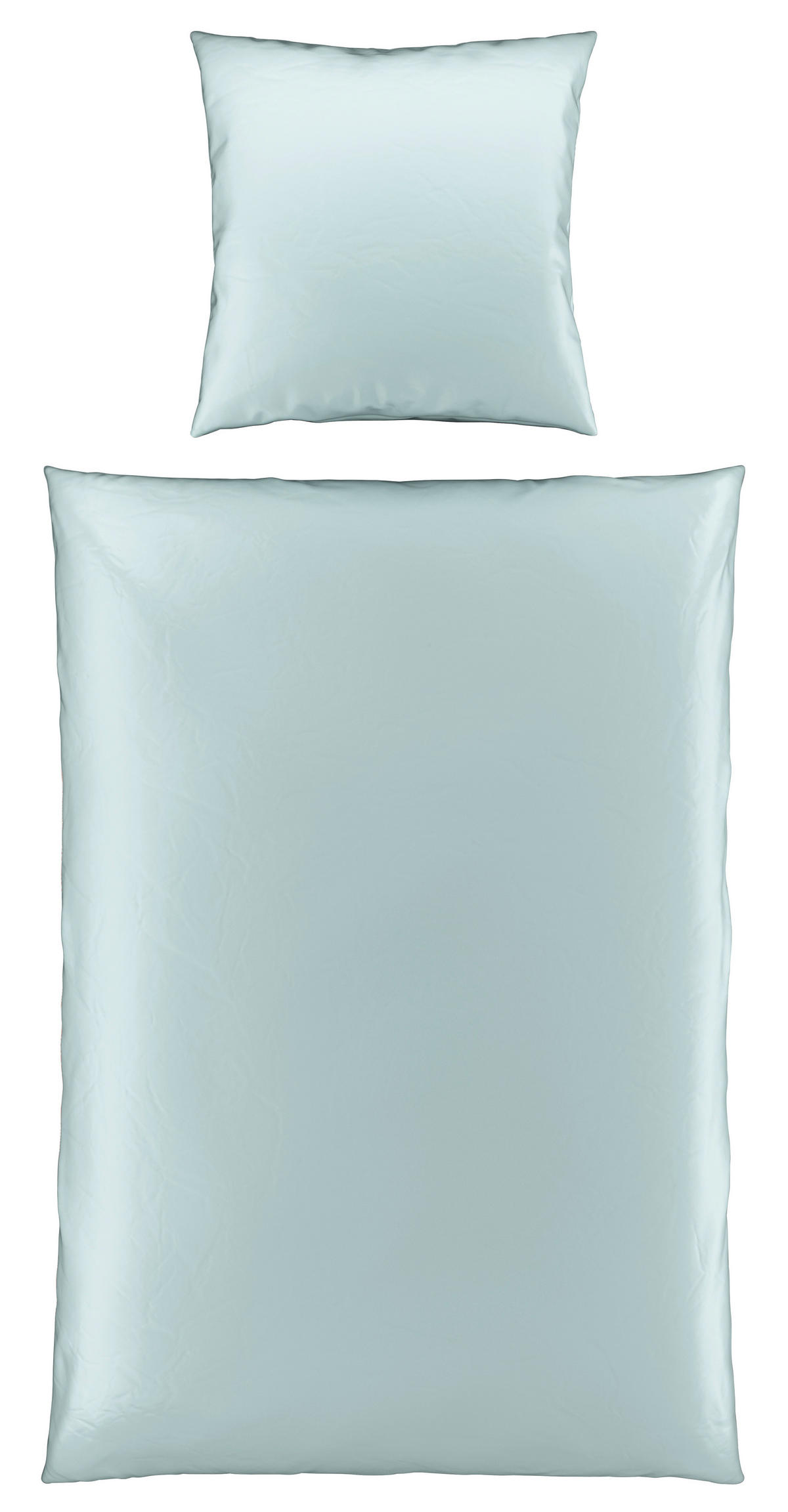 BETTWÄSCHE NIGIRI Satin 155/220 cm  - Pastellblau, Basics, Textil (155/220cm) - Bio:Vio