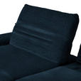 ECKSOFA  in Teddystoff Dunkelblau  170-195/280 cm  - Schwarz/Dunkelblau, Design, Textil/Metall (170-195/280cm) - Dieter Knoll
