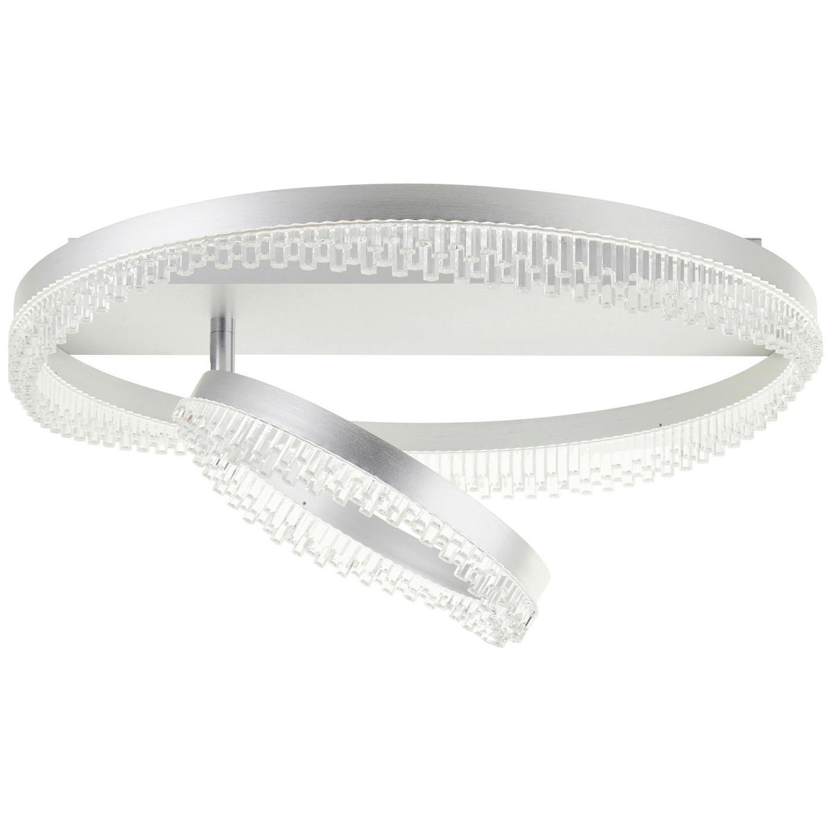 LED-TAKLAMPA Aurora 61/13 cm  - aluminiumfärg, Design, metall/plast (61/13cm)