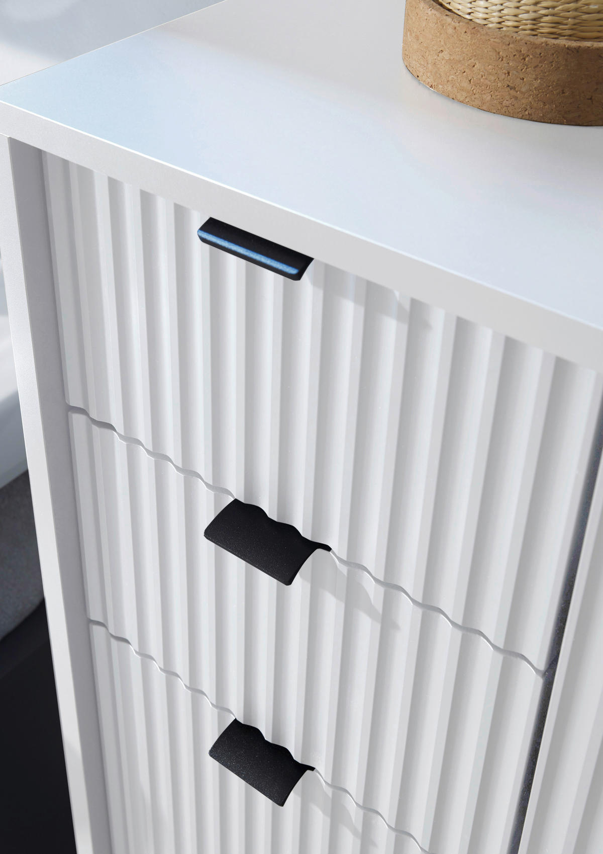HIGHBOARD  in 60/106/32 cm  - Anthrazit/Weiß, MODERN, Holzwerkstoff/Kunststoff (60/106/32cm) - MID.YOU