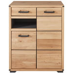 SCHUHSCHRANK 85,1/107/40,5 cm  - Graphitfarben/Eiche Artisan, Natur, Holz/Holzwerkstoff (85,1/107/40,5cm) - Linea Natura