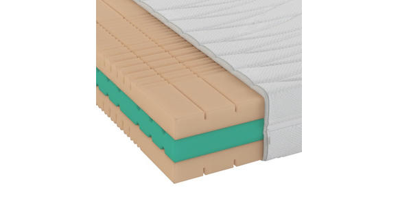 KALTSCHAUMMATRATZE 90/200 cm Höhe ca. 21 cm - Weiß, Basics, Textil (90/200cm) - Novel