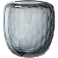 VASE  - Grau, KONVENTIONELL, Glas (16,50/17,50/16,50cm) - Leonardo