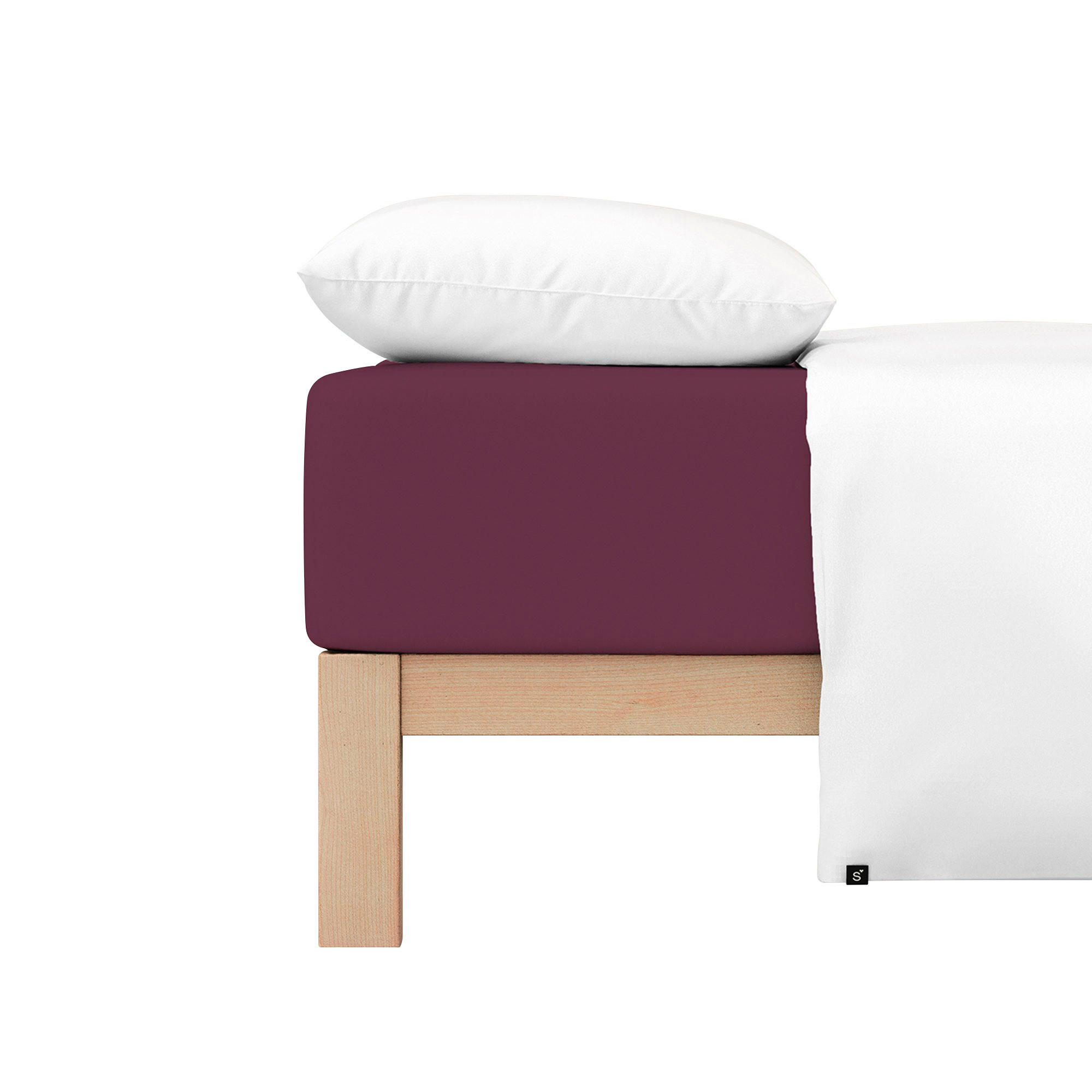 SPANNBETTTUCH PURE Jersey  - Lila, Basics, Textil (120-130/200-220cm) - Schlafgut