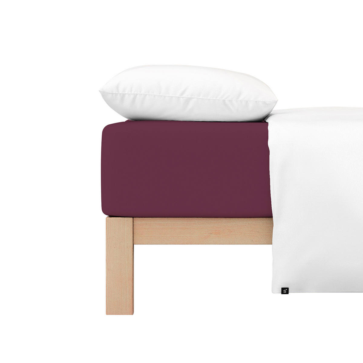 SPANNLEINTUCH 90-100/190-220 cm Jersey  - Lila, Basics, Textil (90-100/190-220cm) - Schlafgut
