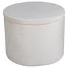 POUF Uni Beige 51/43/51 cm  - Beige, Design, Kunststoff/Textil (51/43/51cm) - Livetastic