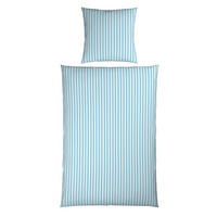 BETTWÄSCHE Renforcé 155/220 cm  - Weiß/Grau, Textil (155/220cm) - Novel