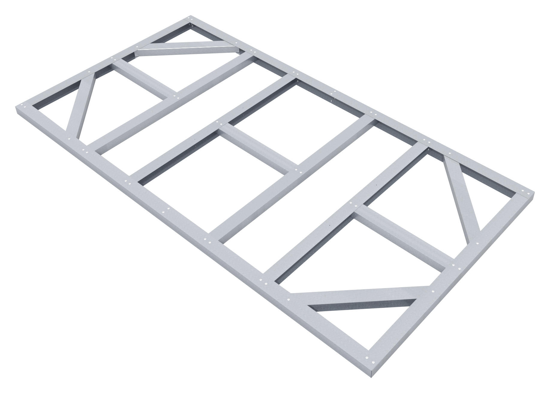 FUNDAMENT - Silberfarben, Basics, Metall (234/2/113cm)
