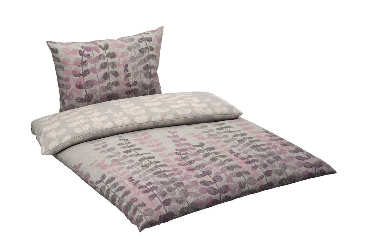 POSTELJNINA 200/200 cm flanela sivovijolična  - sivovijolična, tekstil (200/200cm) - Esposa