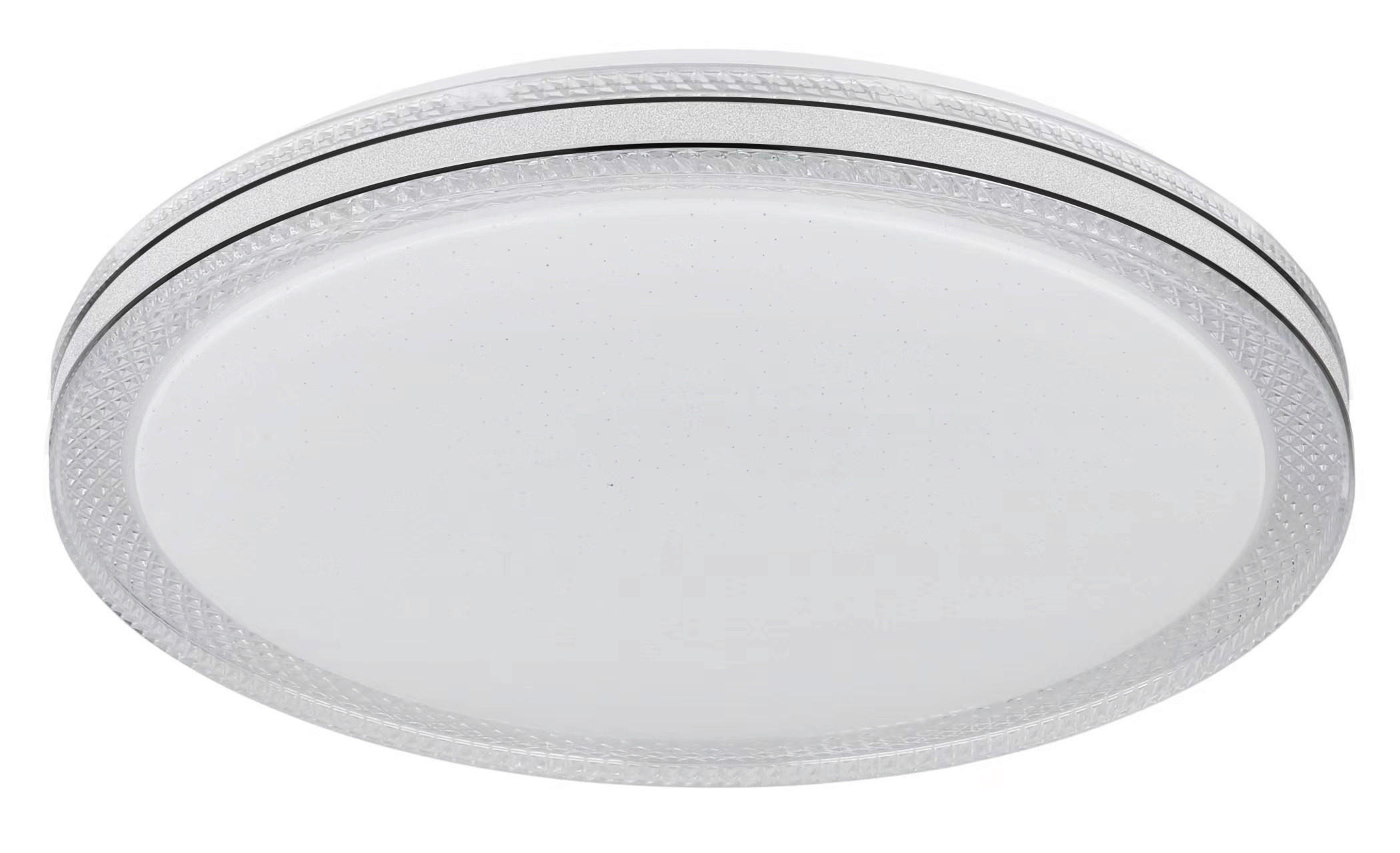 LED-DECKENLEUCHTE 49/7 cm   - Klar/Opal, KONVENTIONELL, Kunststoff/Metall (49/7cm) - Globo