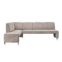 KLUPA KUTNA  boje pijeska  drvo, tekstil, drvni materijal      - srebrne boje/boje pijeska, Moderno, drvni materijal/drvo (243/158cm) - Livetastic